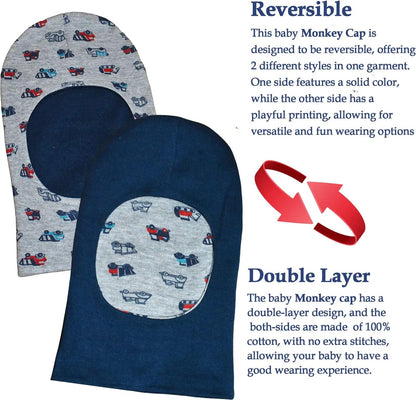 VParents New born Combo gift set for baby boy and girl 3 cap mitten booties and 3 tying cap and 3 monkey cap(0 -6 month)  Assorted Design pack of 15