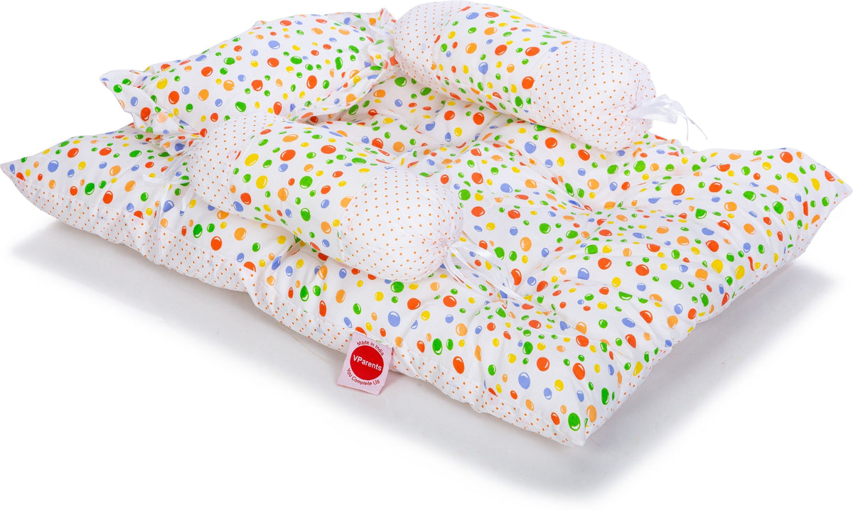 VParents Cheeky Cheeky Baby 4 Piece Bedding Set with Pillow and Bolsters