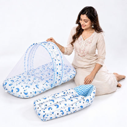 VParents Cheeky Cheeky Baby 4 Piece Bedding Set with Pillow and Bolsters Sleeping Bag and Bedding Set Combo