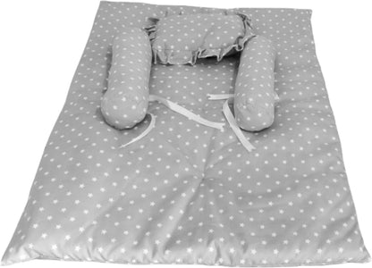 VParents Cheeky Cheeky Baby 4 Piece Bedding Set with Pillow and Bolsters