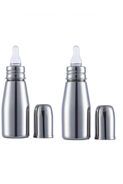 VParents Grade 304 Bullet Stainless Steel Baby Feeding Bottle