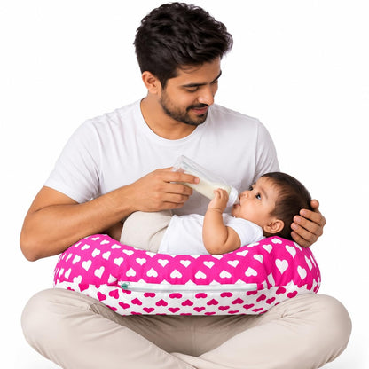 VParents Daisy Baby 4 Piece Bedding Set with Pillow and Bolsters Sleeping Bag and Bedding Set and Feeding Pillow Combo