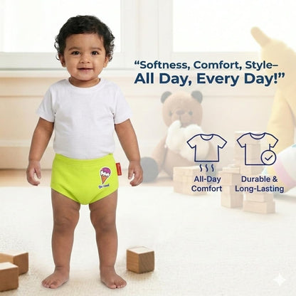VParents Bloomer for Kids Unisex, 100% Pure Cotton Soft & Breathable Underwear Bloomers for Baby Comfortable & Durable pack of 2