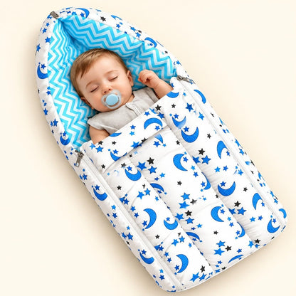 VParents Cheeky Cheeky Baby 4 Piece Bedding Set with Pillow and Bolsters Sleeping Bag and Bedding Set Combo