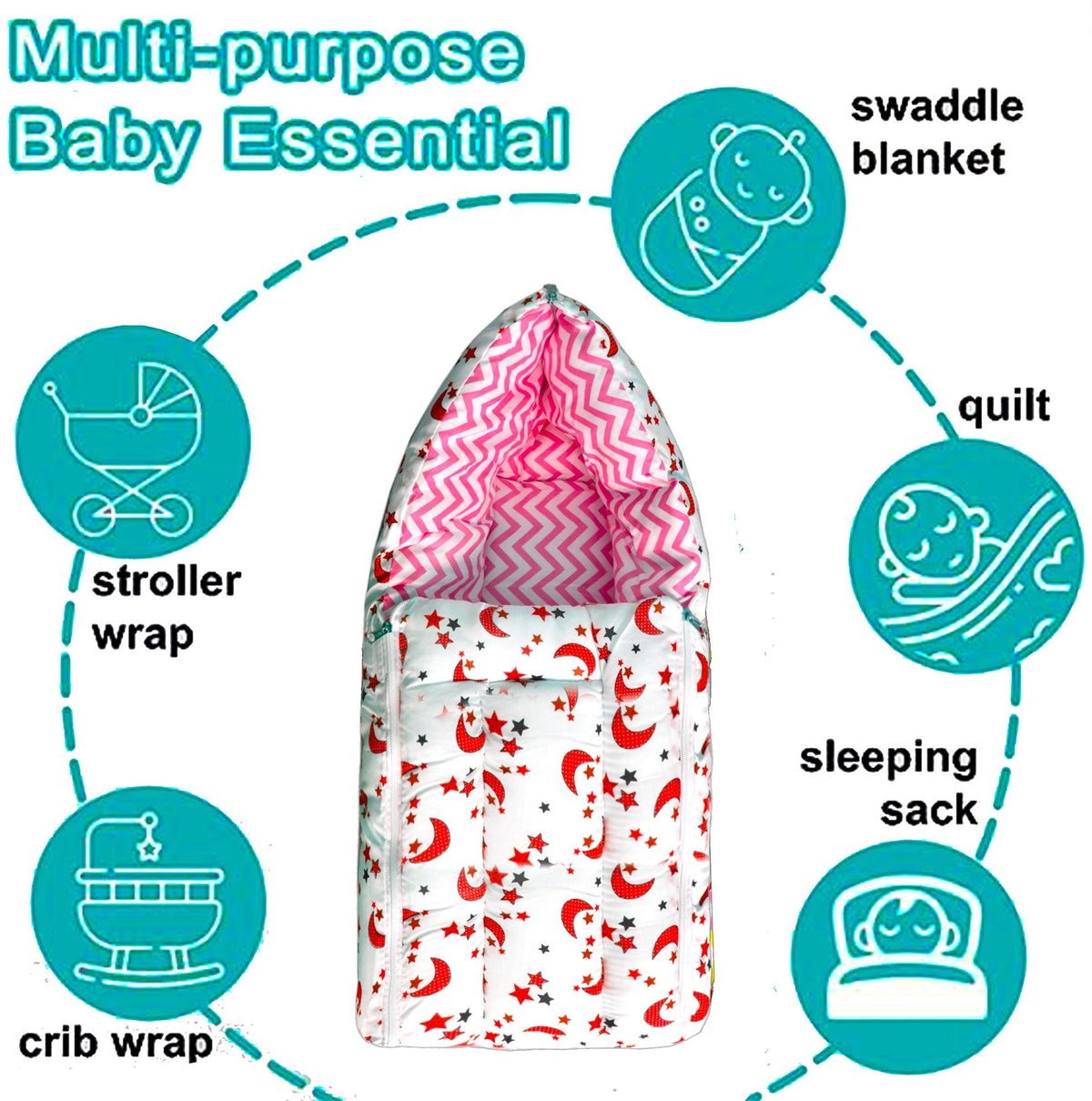 VParents Superb Baby Sleeping Bag Cum Carrying Bag