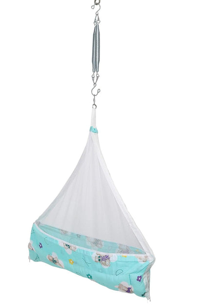 VParents Infant Baby Swing Cradle with Mosquito Net and Spring