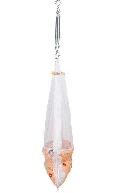 VParents Infant Baby Swing Cradle with Mosquito Net and Spring
