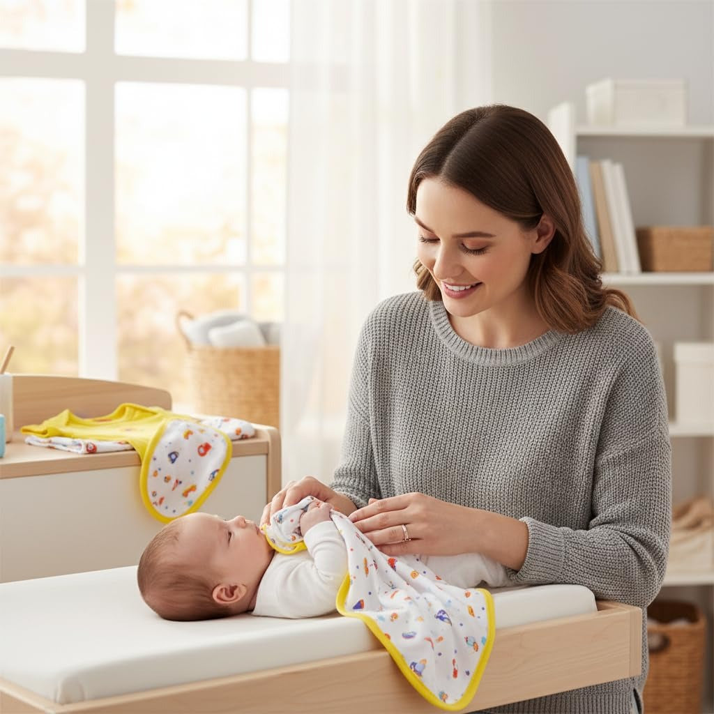 VParents Honey Punch New Born Baby Gift Set (Yellow, Pack of 13)