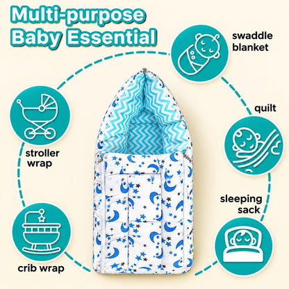 VParents Cheeky Cheeky Baby 4 Piece Bedding Set with Pillow and Bolsters Sleeping Bag and Bedding Set Combo