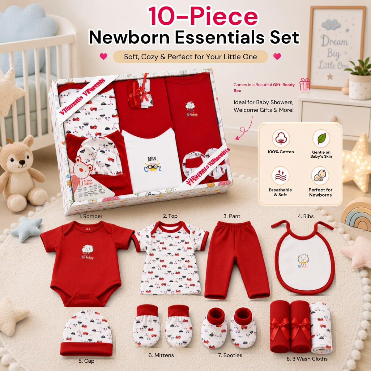 VParents Bitsy New Born Baby Gift Set