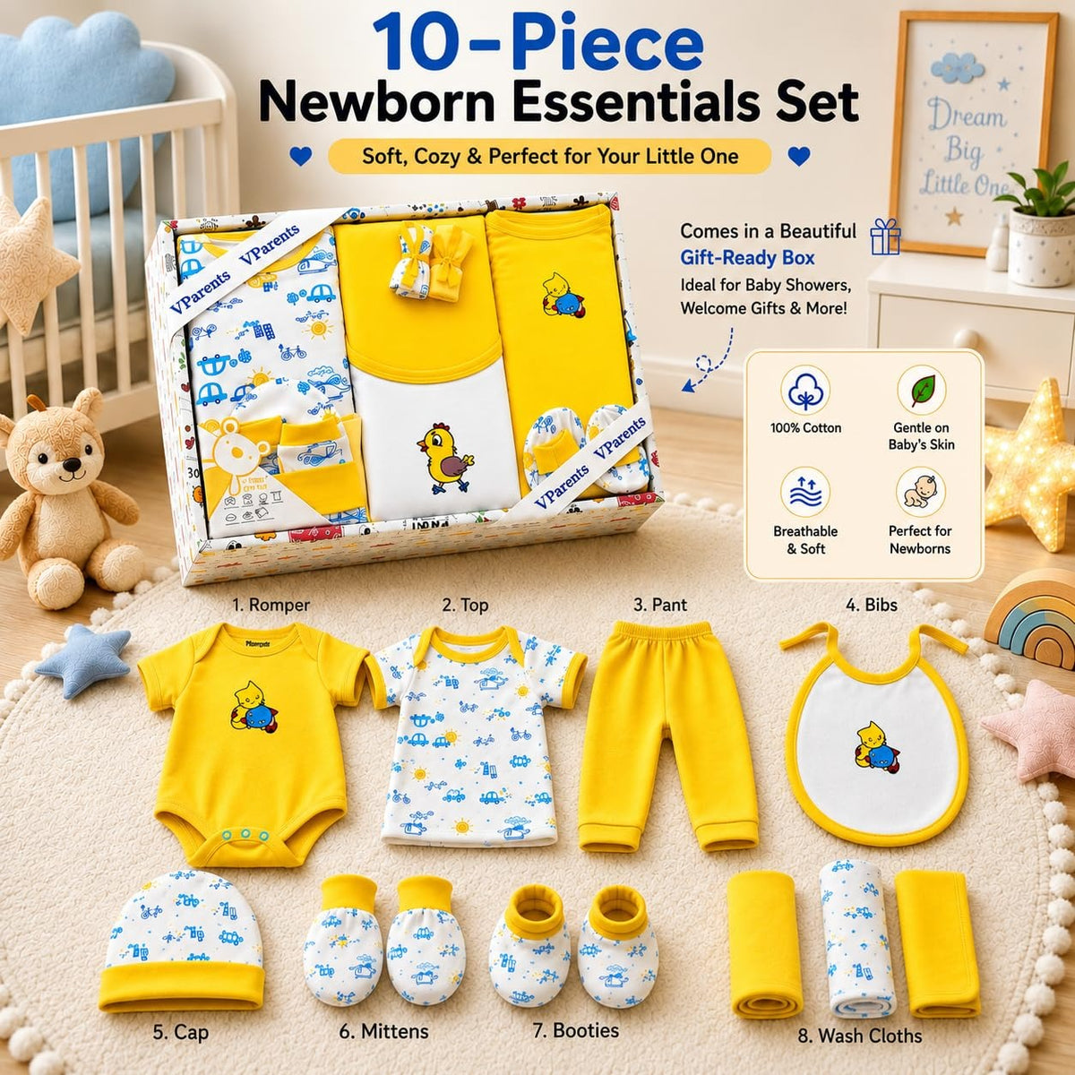 VParents Bitsy New Born Baby Gift Set
