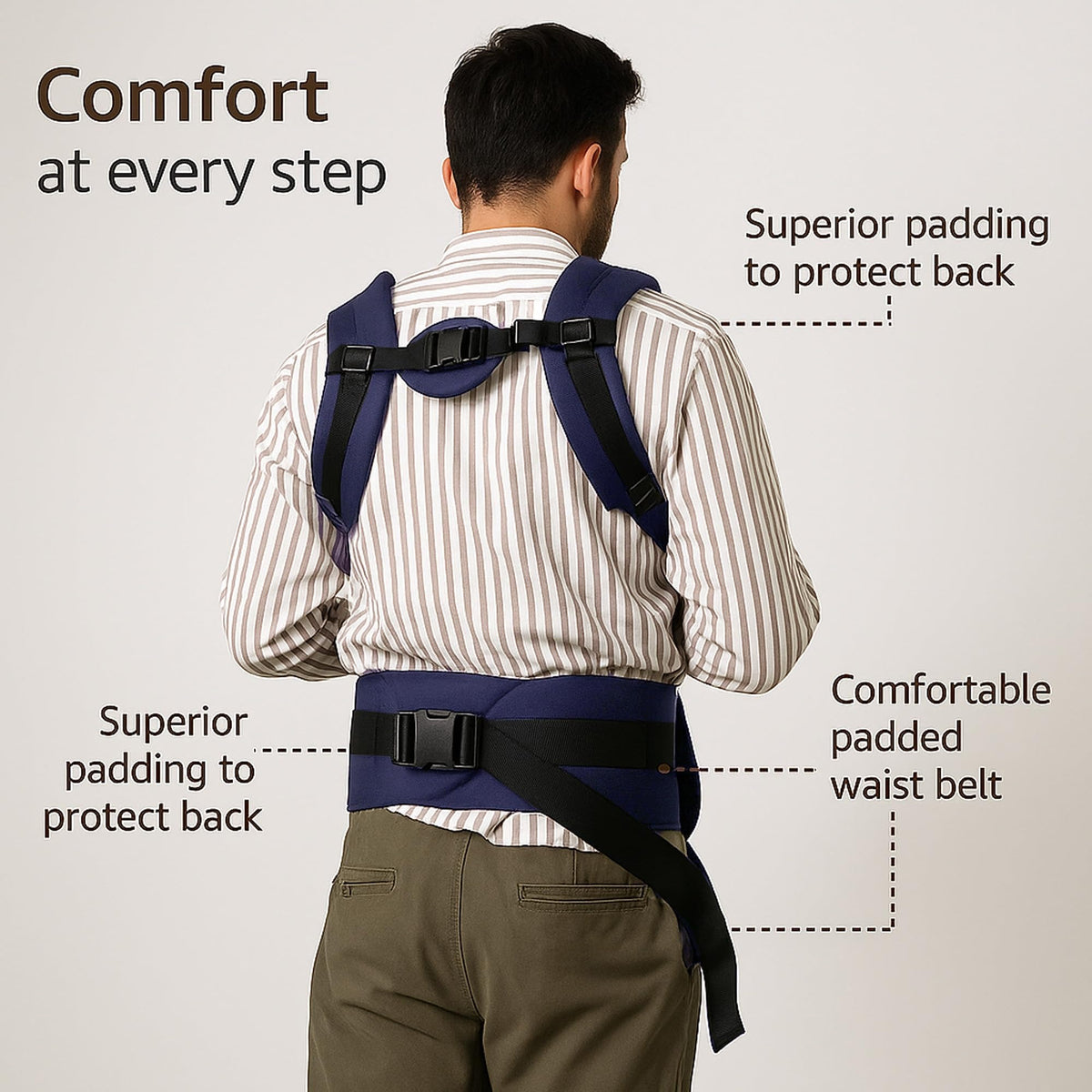 VParents Hip Seat Baby Carrier with 4 Carry Positions, Baby Carrier with Hip seat for 3 to 36 Months Baby, Adjustable New-Born to Toddler Carrier, Max Weight Up to 15 Kgs Royal
