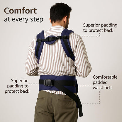VParents Hip Seat Baby Carrier with 4 Carry Positions, Baby Carrier with Hip seat for 3 to 36 Months Baby, Adjustable New-Born to Toddler Carrier, Max Weight Up to 15 Kgs Royal