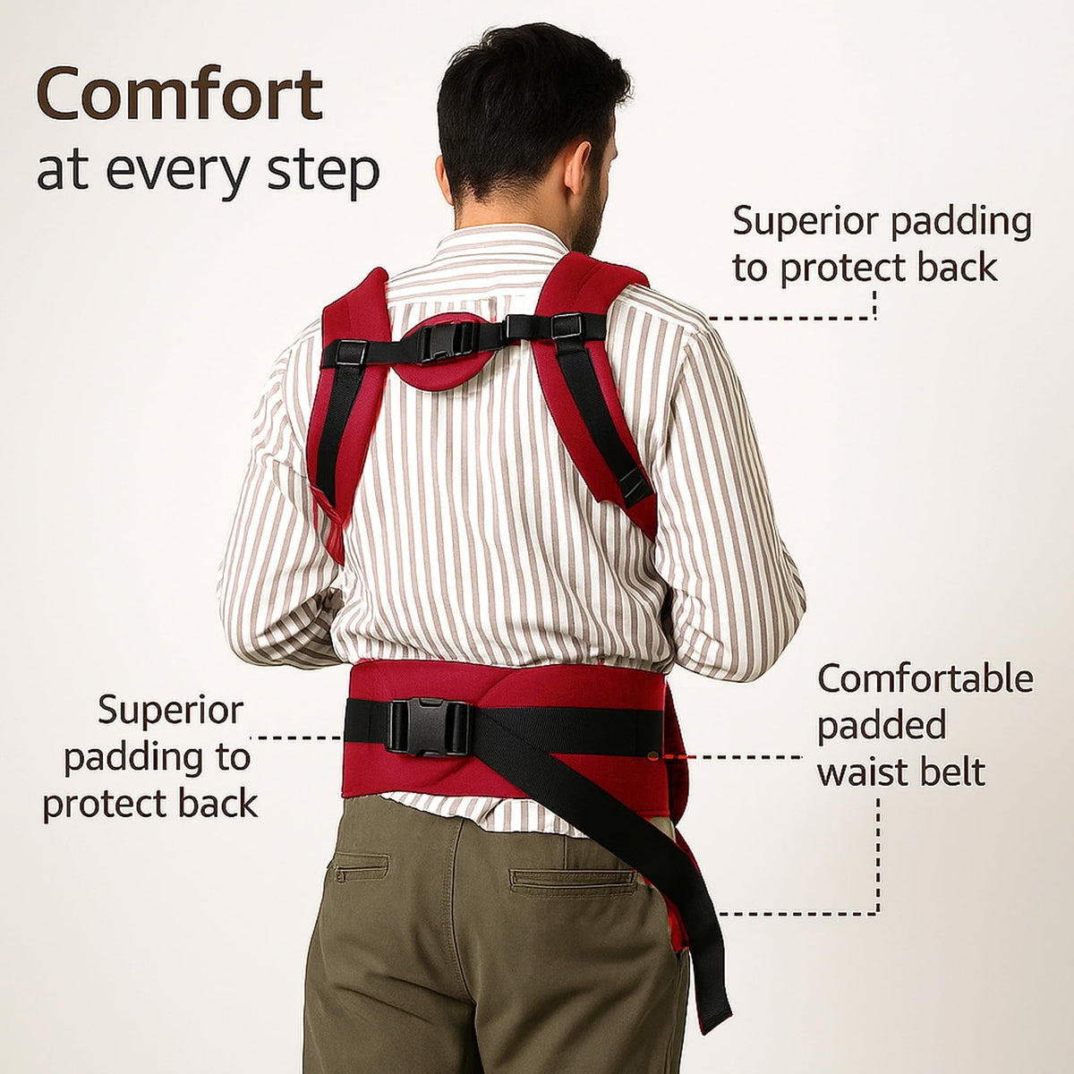 VParents Hip Seat Baby Carrier with 4 Carry Positions, Baby Carrier with Hip seat for 3 to 36 Months Baby, Adjustable New-Born to Toddler Carrier, Max Weight Up to 15 Kgs Royal