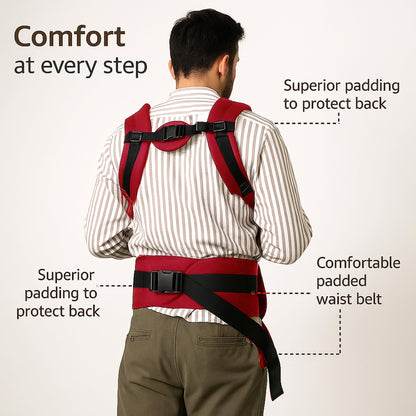 VParents Hip Seat Baby Carrier with 4 Carry Positions, Baby Carrier with Hip seat for 3 to 36 Months Baby, Adjustable New-Born to Toddler Carrier, Max Weight Up to 15 Kgs Royal