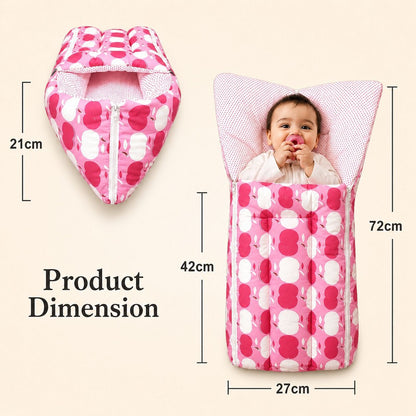 VParents Cheeky Cheeky Baby 4 Piece Bedding Set with Pillow and Bolsters Sleeping Bag and Bedding Set Combo