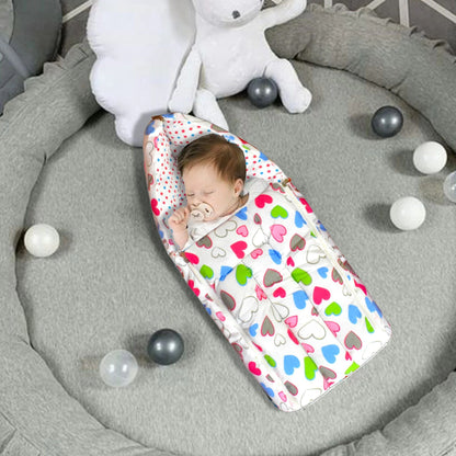 VParents Rosy Baby Feeding Pillow Bedding Set with Mosquito net and Sleeping Bag Combo