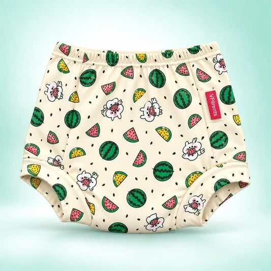 VParents Padded Underwear for Babies and Toddlers with 3 Layers of Cotton Padding Potty Training  Pull Up & Diaper-Free Time (6 -12 months Dinosaur)