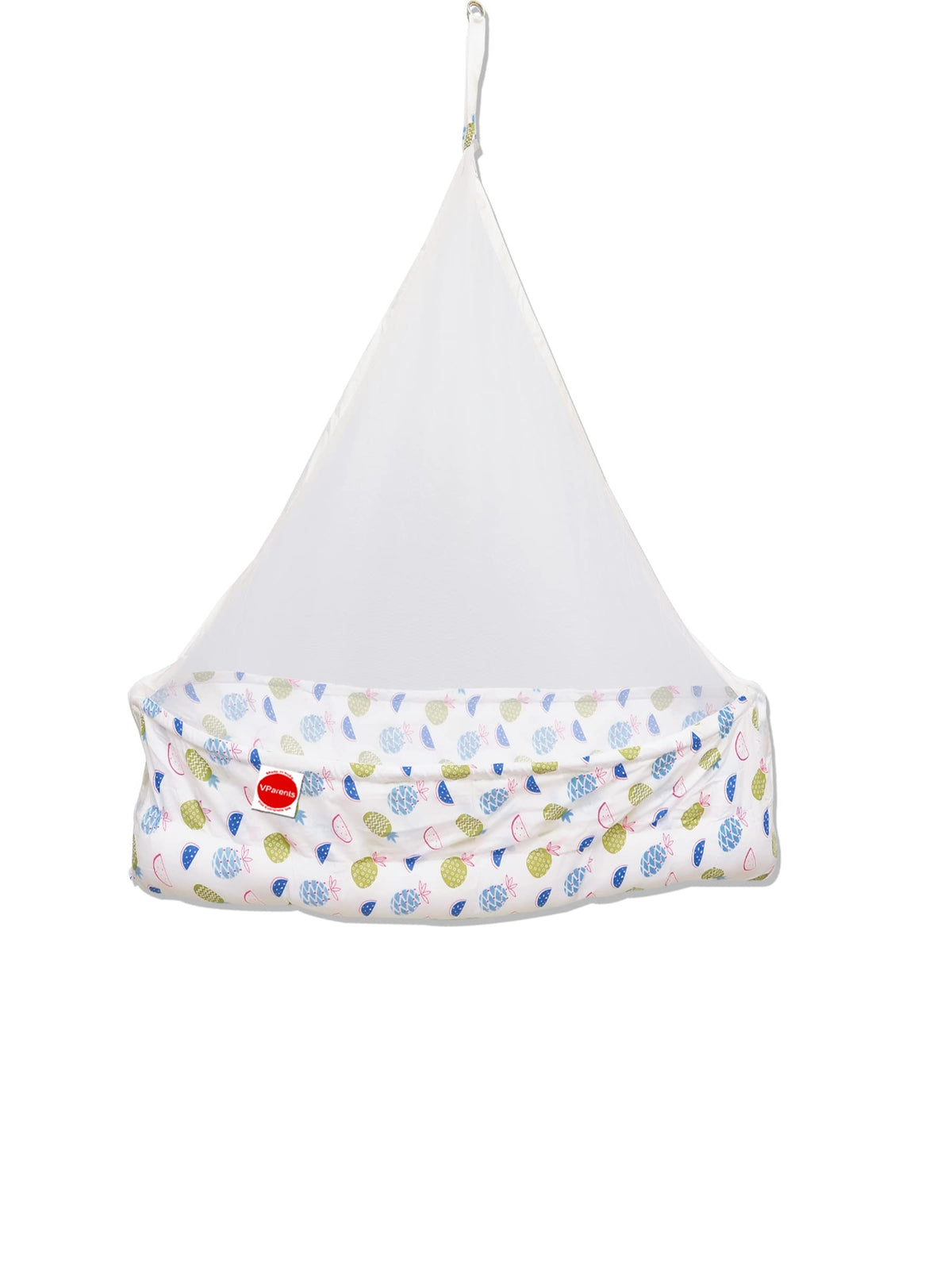 VParents fruity baby cradle with Attached bed and Mosquito net (Pink)