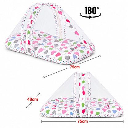 VParents Daisy Baby 4 Piece Bedding Set with Pillow and Bolsters Sleeping Bag and Bedding Set and Feeding Pillow Combo