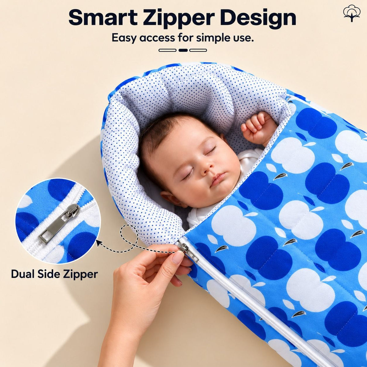 VParents Superb Baby Sleeping Bag Cum Carrying Bag