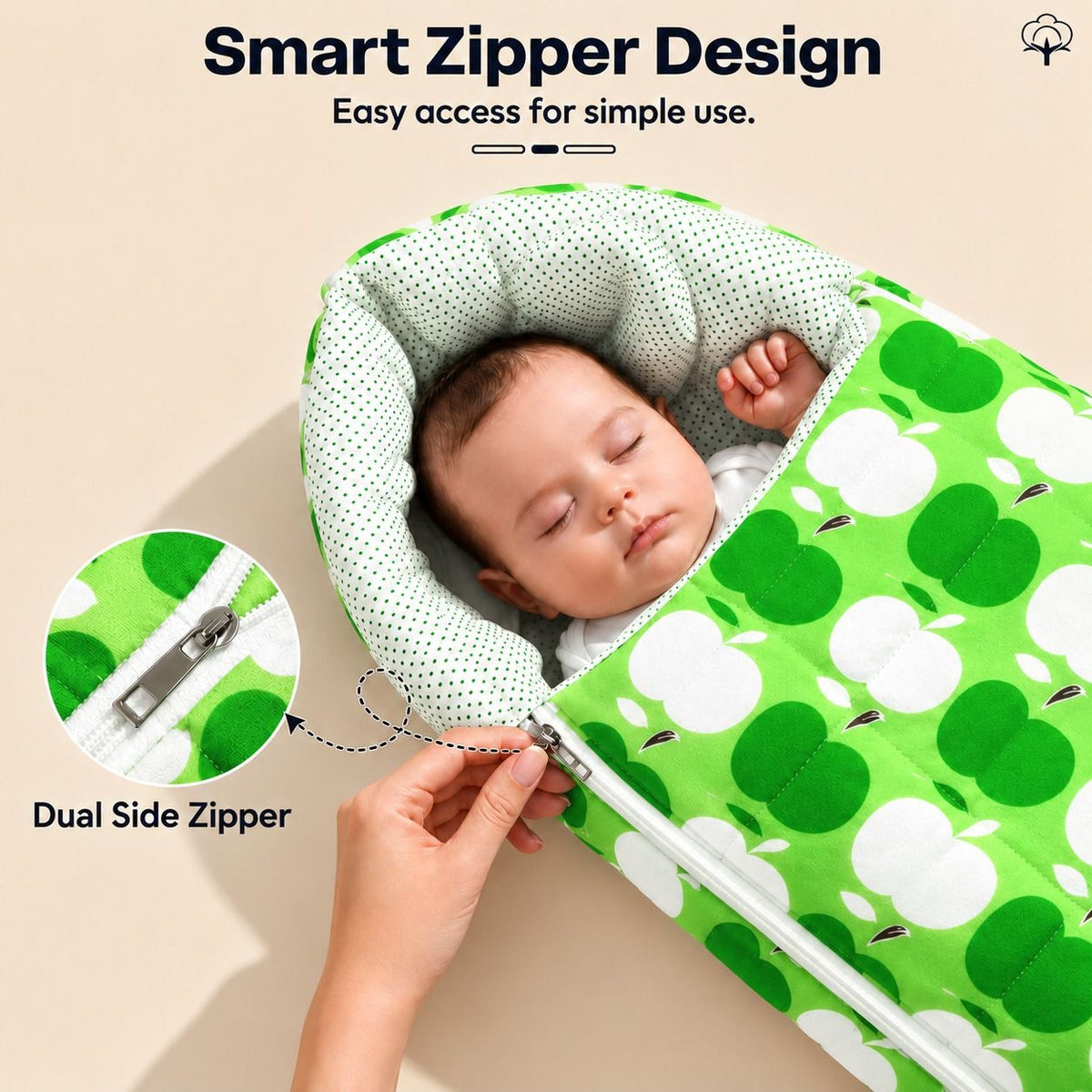 VParents Superb Baby Sleeping Bag Cum Carrying Bag
