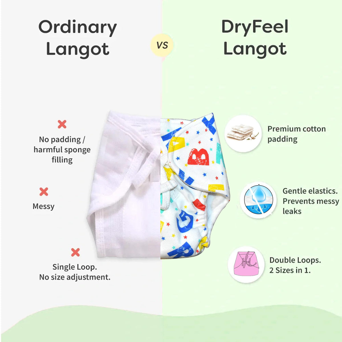 VParents 9 in 1 Combo of  Padded Underwear Nappies and Cloth Diaper with insert for Diaper-Free Time (6 -12 month) Assorted Design