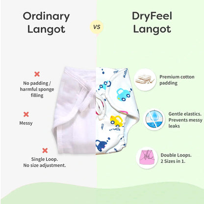 VParents New born Combo gift set for baby boy and girl cap mitten booties and diapers  with insert and underwears and nappies (0 -6 month) Assorted Design pack of 12