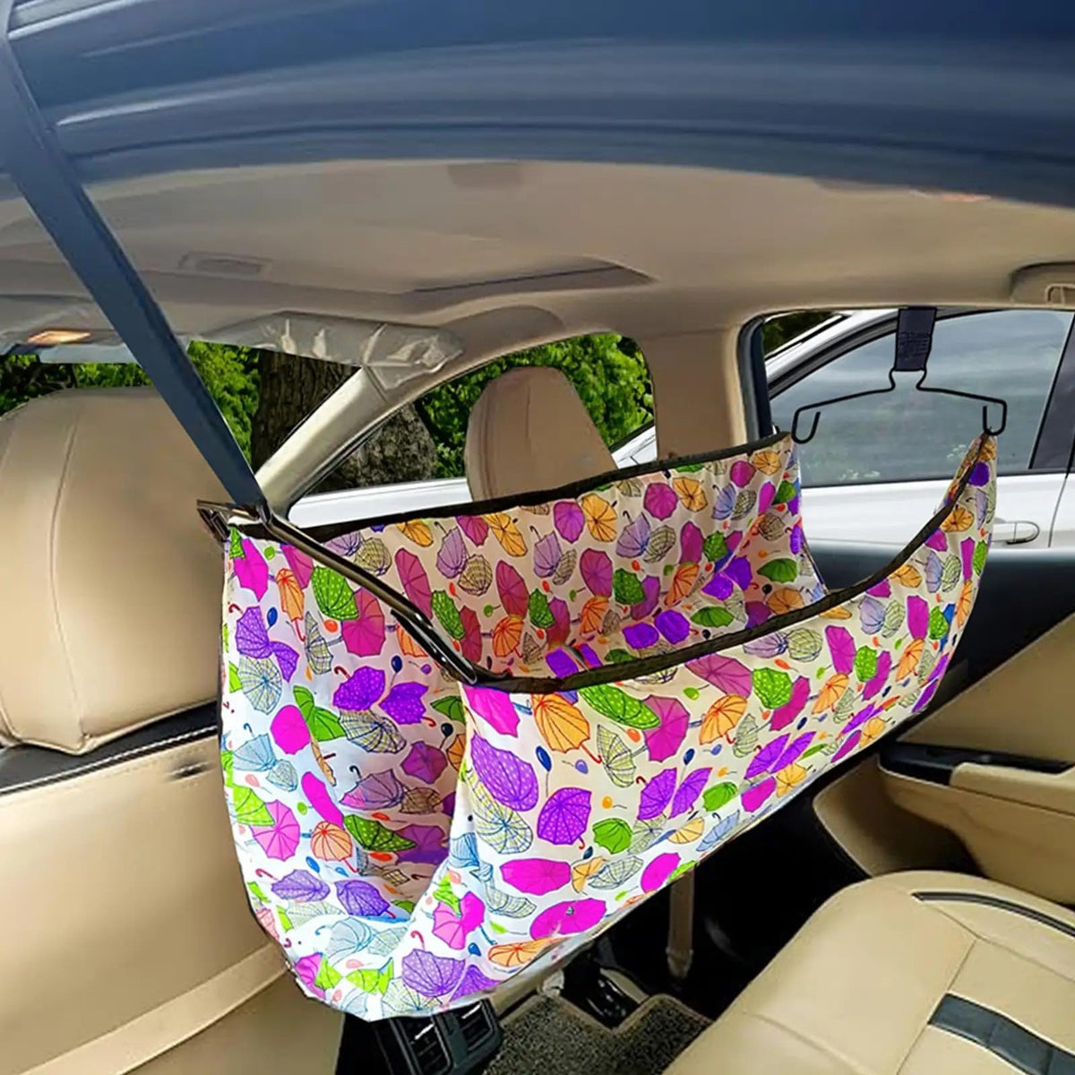 VParents Car Cradle Hammock for 0 to 2 year baby | Portable with Adjustble Belt, Hammock Cloth, Hangers