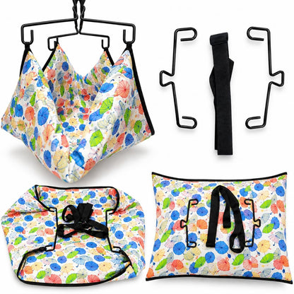 VParents Car Cradle Hammock for 0 to 2 year baby | Portable with Adjustble Belt, Hammock Cloth, Hangers