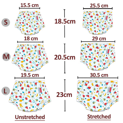 VParents Padded Underwear for Babies and Toddlers with 3 Layers of Cotton Padding Potty Training  Pull Up & Diaper-Free Time