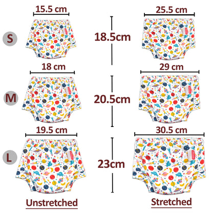 VParents Padded Underwear for Babies and Toddlers with 3 Layers of Cotton Padding Potty Training  Pull Up & Diaper-Free Time