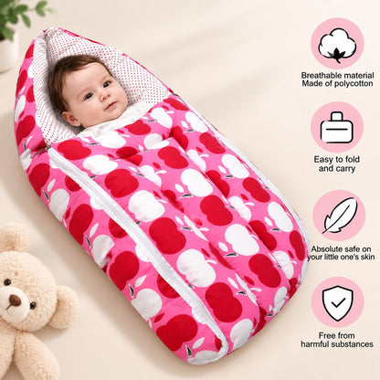 VParents Rosy Baby Feeding Pillow Bedding Set with Mosquito net and Sleeping Bag Combo