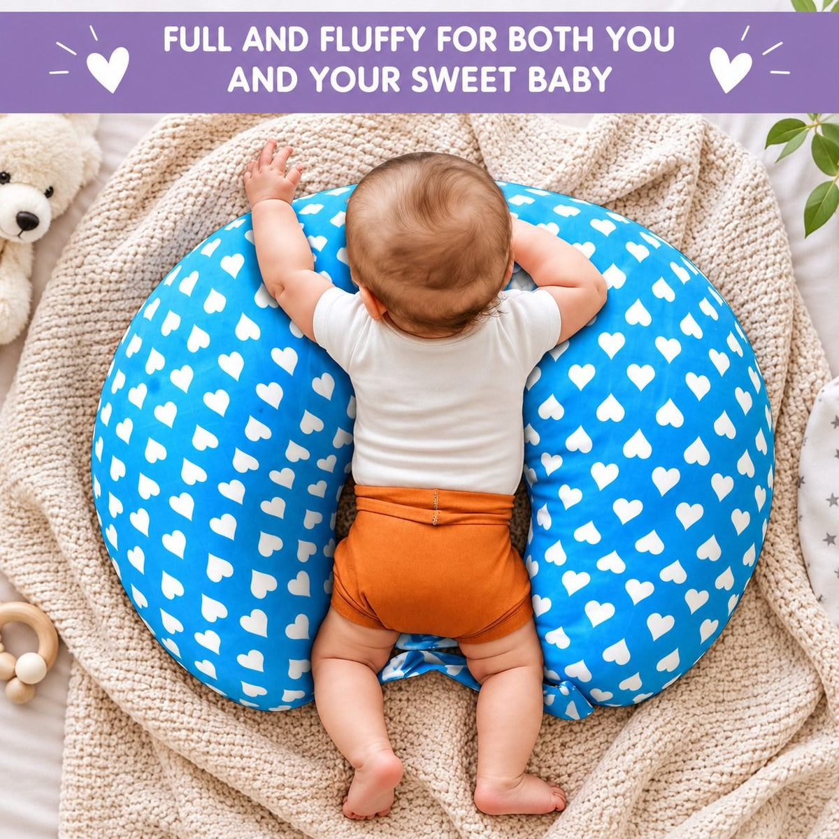 VParents Rosy Baby Feeding Pillow Bedding Set with Mosquito net and Sleeping Bag Combo