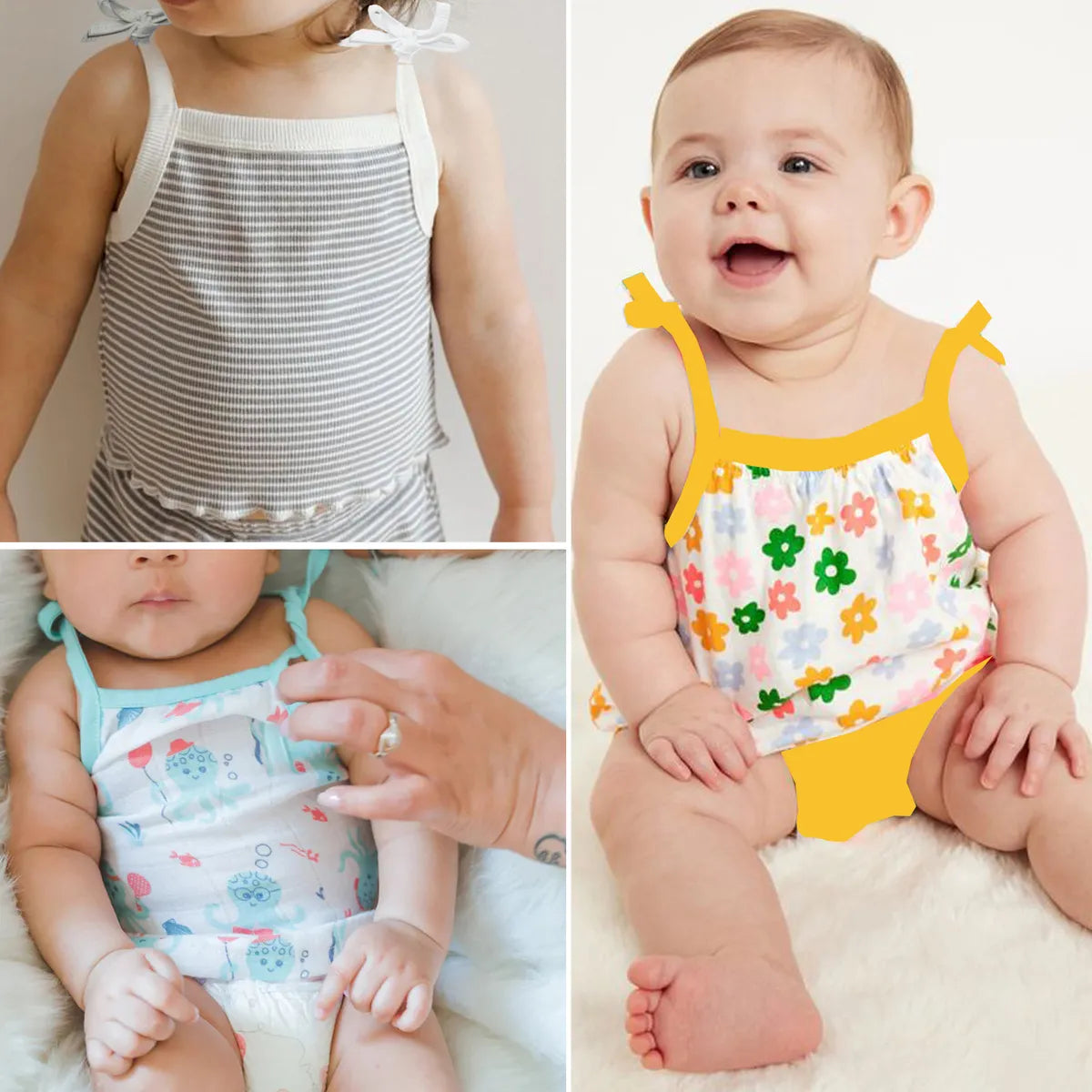 VParents Cotton New Born Baby Boy's & Baby Girls jabla -Multicolour