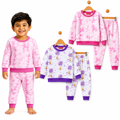 VParents  100% cotton Baby and Kids Cotton Printed  Nightwear