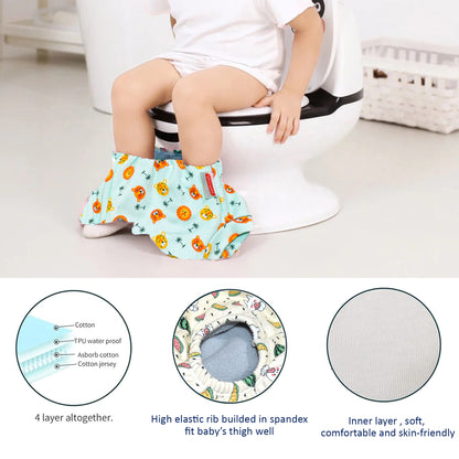 VParents Padded Underwear for Babies and Toddlers with 3 Layers of Cotton Padding Potty Training  Pull Up & Diaper-Free Time Pack of 3 (lion, galaxy & watermelon)