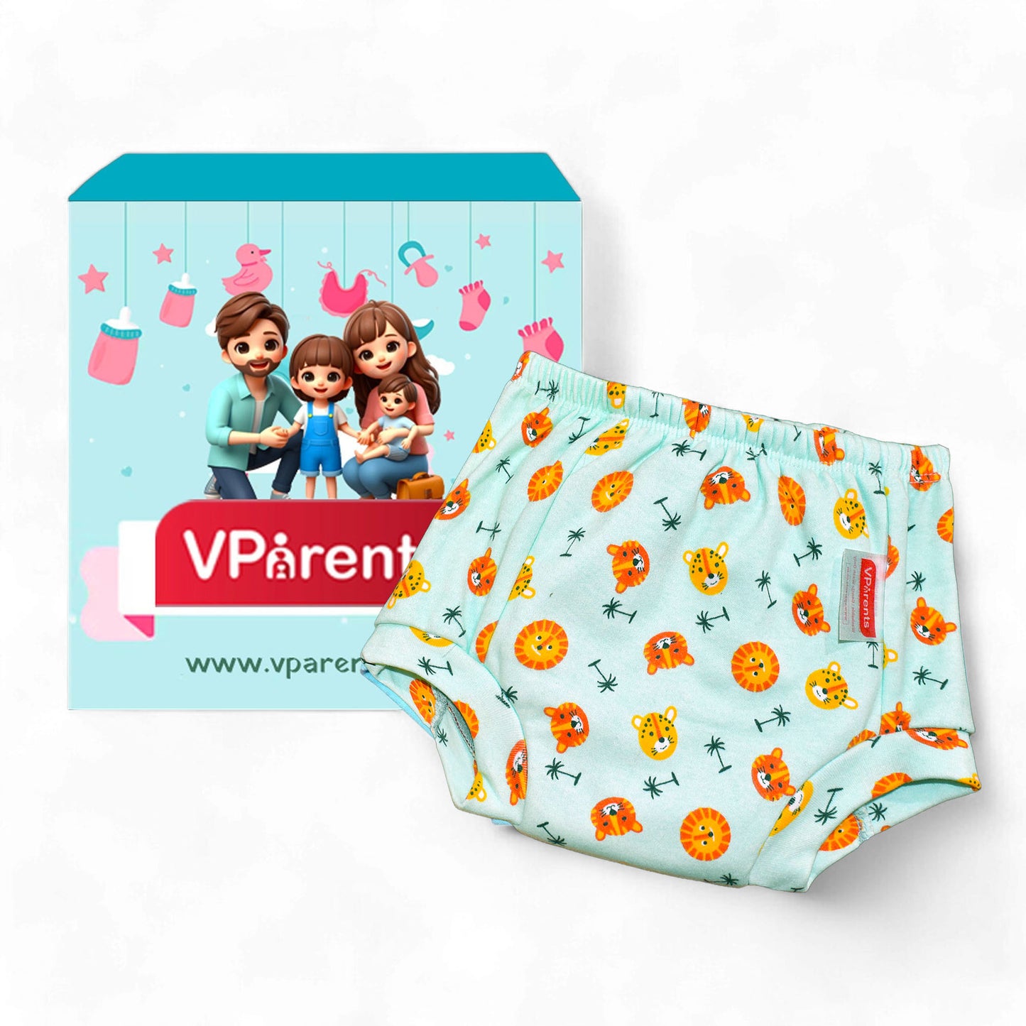 VParents Padded Underwear for Babies and Toddlers with 3 Layers of Cotton Padding Potty Training  Pull Up & Diaper-Free Time