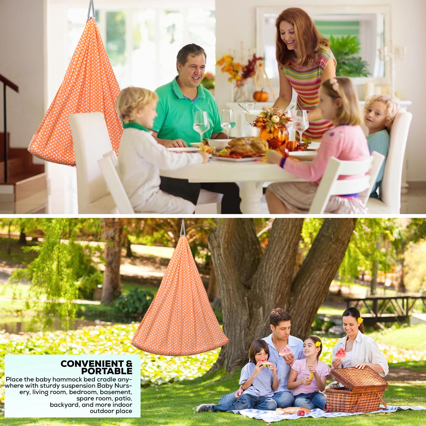 VParents Toddler Baby Swing Cradle with Mosquito Net and Spring