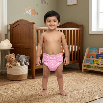 VParents  Reusable and Adjustable Cloth Diapers With ulta absorbent Insert with 5 layers- washable (Multi Colour)