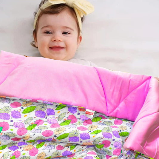 VParents Chunky Baby & Kids Comforter Soft All Season Use Reversible Blanket (280 GSM, for Upto 7-8 Years Child) (60 X 40 Inches) (5 X 3.3 Feet) (152.4 X 101.6 Cm)