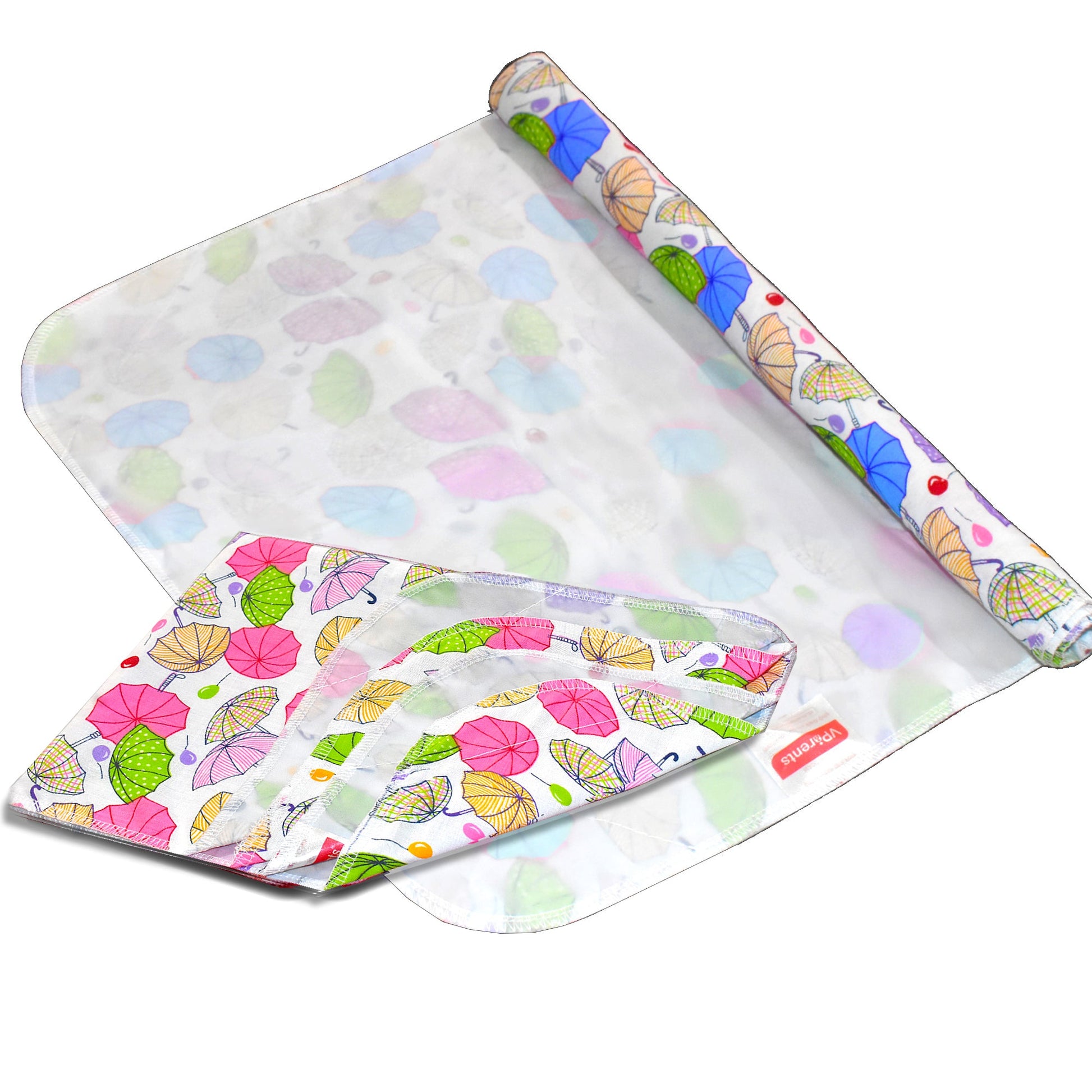 VParents Chunky Nappy Changing Mat Sleeping mats Water Proof Bed Protector sheet for New Born Baby  (0-3 Months) pack of 2 VParents