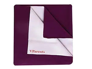 VParents Chubby Cheeks Water Proof Baby Bed Protector Reusable Dry Sheet (Pink and Blue) (Large) (100 X 140) Pack of 2