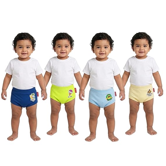 VParents Bloomer for Kids Unisex, 100% Pure Cotton Soft & Breathable Underwear Bloomers for Baby Comfortable & Durable