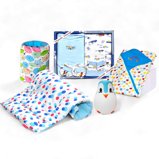 Vparents Top to Toe all essentials for newborn baby girl (0-6M)