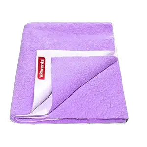 VParents Chubby Cheeks Water Proof Baby Bed Protector Reusable Dry Sheet (Pink and Blue) (Large) (100 X 140) Pack of 2