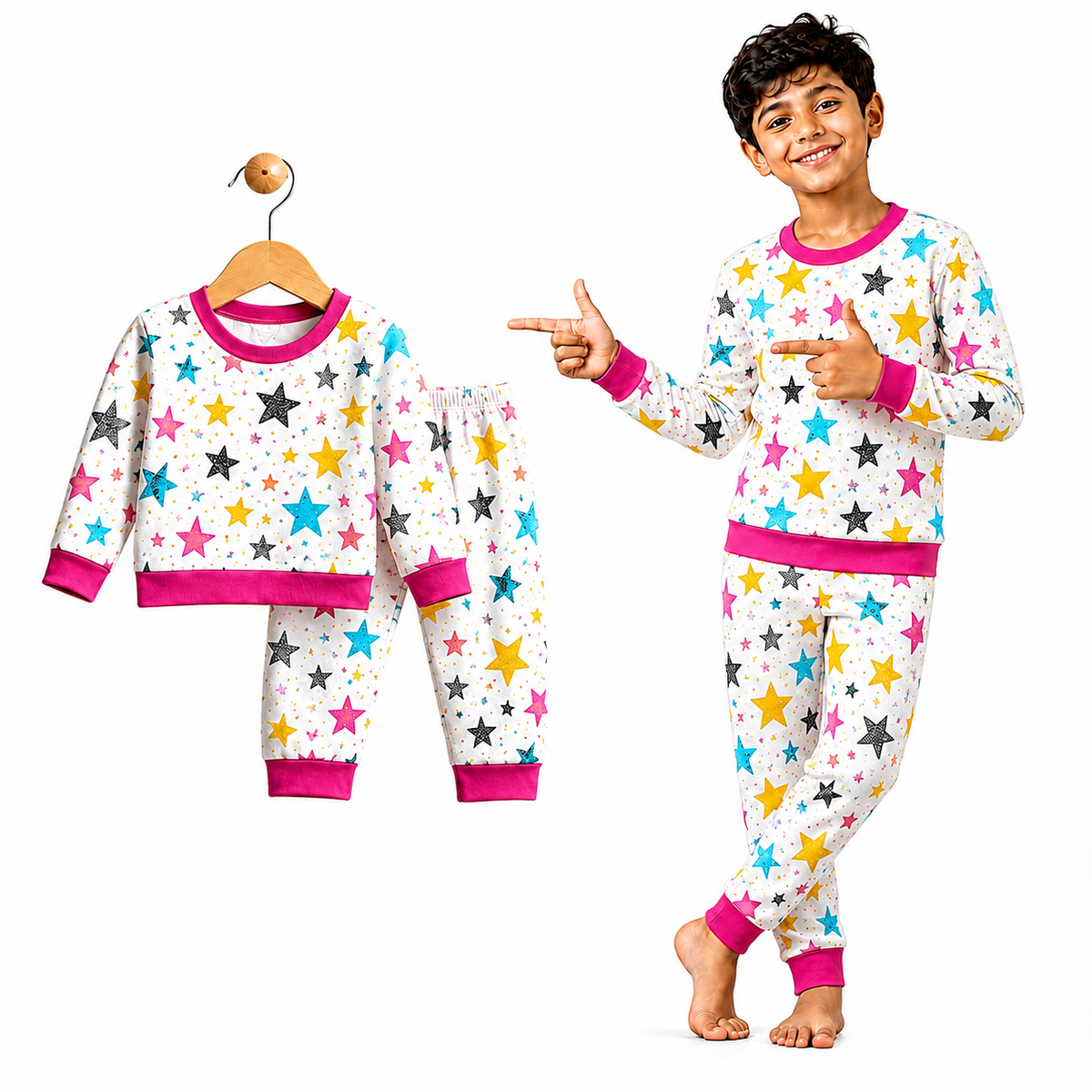 VParents  100% cotton Baby and Kids Cotton Printed  Nightwear