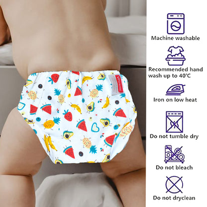 VParents Padded Underwear for Babies and Toddlers with 3 Layers of Cotton Padding Potty Training  Pull Up & Diaper-Free Time Pack of 3 (lion, galaxy & watermelon)
