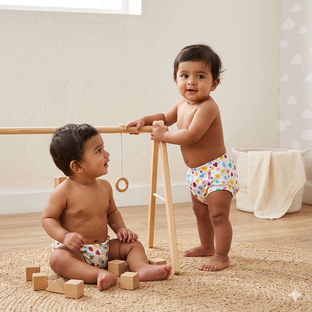 VParents Padded Underwear for Babies and Toddlers with 3 Layers of Cotton Padding Potty Training  Pull Up & Diaper-Free Time