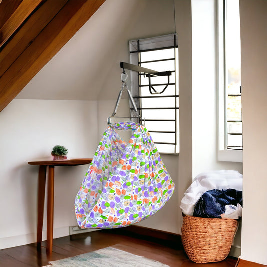 VParents Chunky Baby Swing Cradle with Spring and Metal Window Cradle Hanger